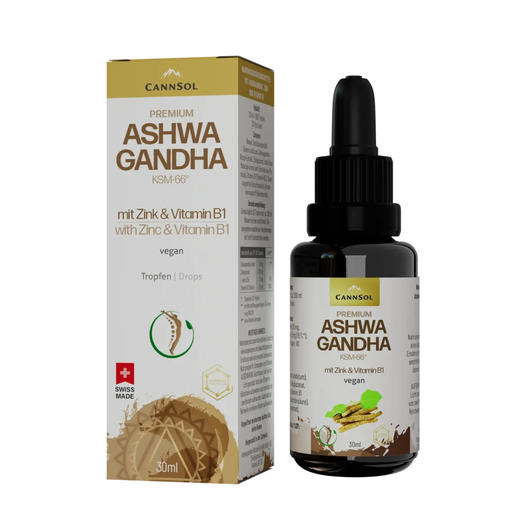 CannSol Premium Ashwagandha mit Zink und Vitamin B1